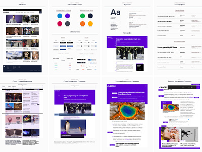 UI Kite - NBC News​​​​​​​ - UI/UX brand design design sistem figma gui guideline interaction interface nbc nbc news promo typography ui ui kit ui pack ux ux design uxui design web web site