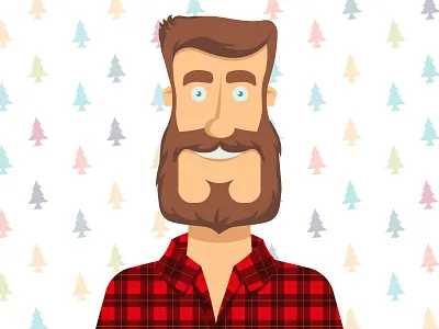 hipster art character design drawing flat hipster illustration men vector