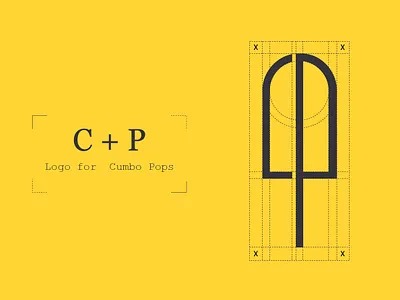 C+P branding design logo vector