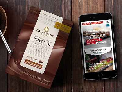 Barry Callebaut - International corporate website design development drupal front end responsive sketch ui ux ux ui web website