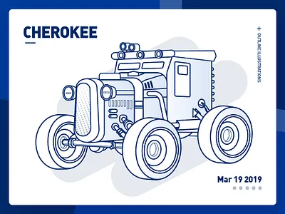 The outline illustrations illustration ui 插图