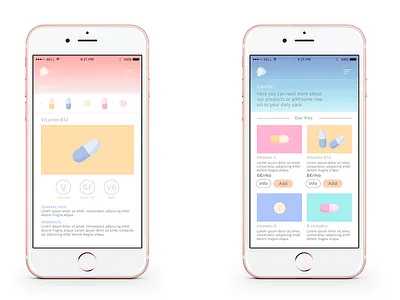 Dily Vits APP design app app design branding design layout ui design ux design vector