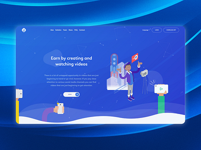 Saas landing page branding front end illustration landing page logo saas landing page ui web design
