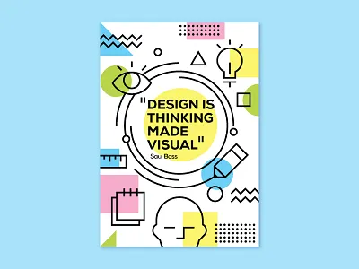 Poster abstract geometic illustration poster shapes