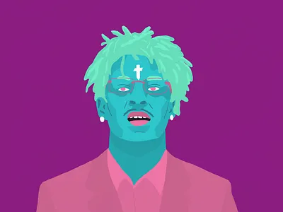 21 Savage 21 savage bright design illustration illustrator illustrator cc pink procreate purple vector