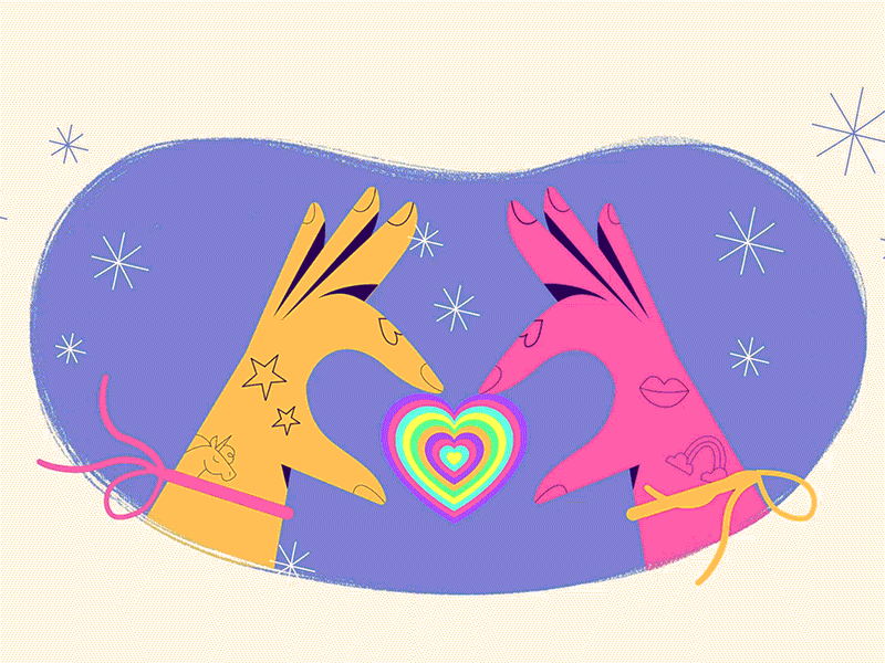 Pride 2d animation couple flash heart hypnotic lgbt love pride tunnel vector