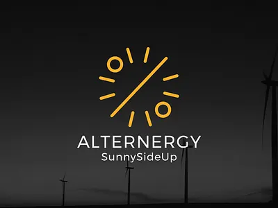 Minimal concept branding clean energy geometric mark minimal modern solar