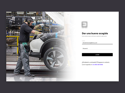 Auto Manufacturer Login automobile design login manufacturing web application