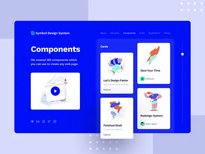 Symbol Design System 2 access adaptive blocks components craftwork design design system hero light minimal symbol ui ux