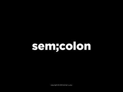 Semicolon calligram expressive type expressive typography flat graphic design naija calligram challenge semicolon