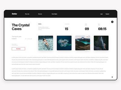 Stellar - Web UI Kit adobe xd blog booking discover tickets travel travel app ui ui kit uidesign uikit uiux ux webdesign