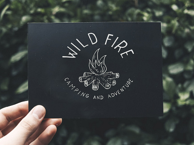 Camp camp fire hand letterting letter art lettering logo