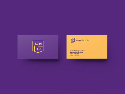 KINGSHIELD brand branding busines card icon identity line art logo logomark logotype minimal monogram typography