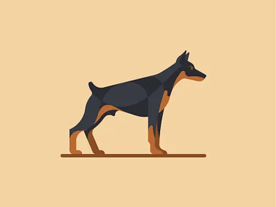 Doberman animal brand identity branding clean corporate identity creative doberman dog drawing emblem geometric ghitea design logo logo designer logo inspiration logo sign mark symbol vector