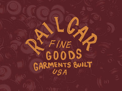 Railcar Fine Goods apparel clothing denim drawing fine goods garment gritty hand drawn jeans mens wear railcar sewn text type usa wear