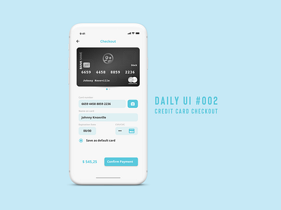 Daily Ui 002 adobe xd credit card credit card checkout design interface design ios ui ux design ux design