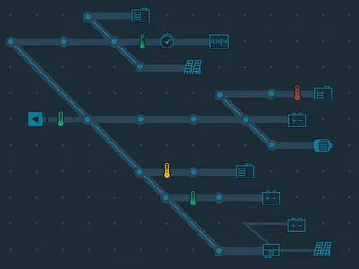 Grid Concept application icons visualization
