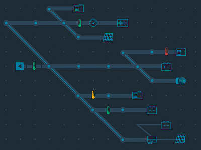 Grid Concept application icons visualization