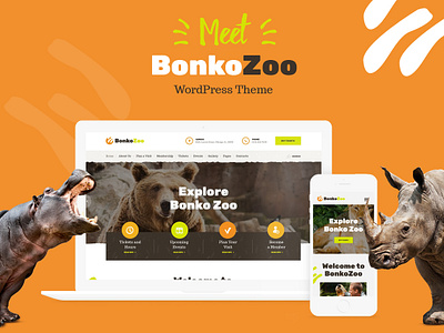 Bonko | Safari & Zoo WordPress Theme design web design webdesign wordpress wordpress theme wordpress themes