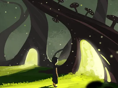 Dreamy! animation art artboard artbook artwork branding brush character art design digital 2d digital art digital illustration digital painting game art game artist illustration landscape nature photoshop vector