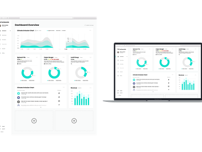 Dashboard Carbonate branding ui vector web