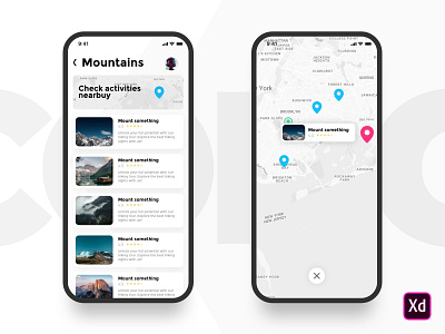 Activity App activity app clean design flat ios mobile ui ux web