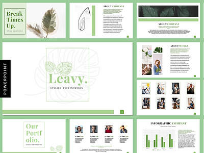 Leavy - Presentation Templates clean design feydesign gogleslides google slides keynote keynote presentation keynote template nature powerpoint powerpoint presentation powerpoint template pptx presentation slide slides