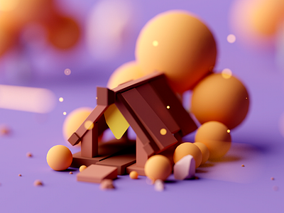 Shack 3d c4d cartoon cinema 4d cinema4d design fantasy forest game game asset game building game design illustration isometric isometric room low poly lowpoly octane