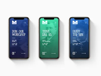 Exhibition mobile Invitation mobile app user experience design