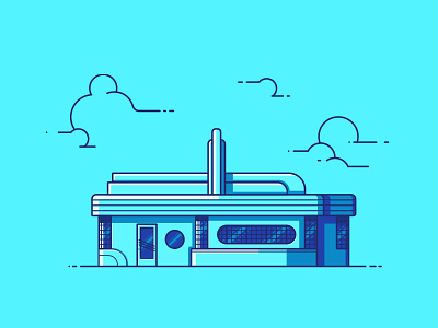 66 Diner 66 diner architecture building diner illustration line illustration new mexico route 66 vintage