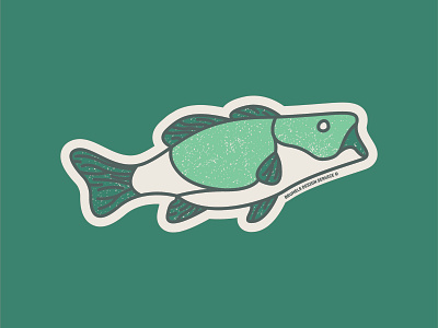 Fish Sticker animal art animal illustration creative design design life fish design fish illustration fish sticker graphic design graphic designer illustration outdoor design sticker sticker art sticker design sticker mule