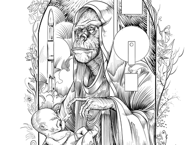 Madonna evolution illustration