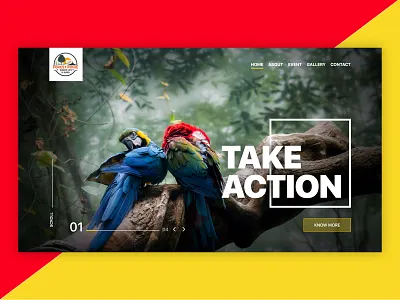 Landing Page Design adobe xd birds design dribbble forest green invitation landing page parrot technopark tree trivandrum ui ui ux design ux webdesign