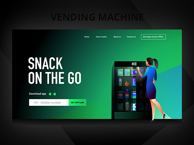 Vending Machine android app application application design azgo branding design gui homescreen interface minimal ui uiux user ux vector web design