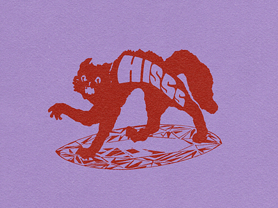 Hissssss 02 cat collage design graphic hiss logo