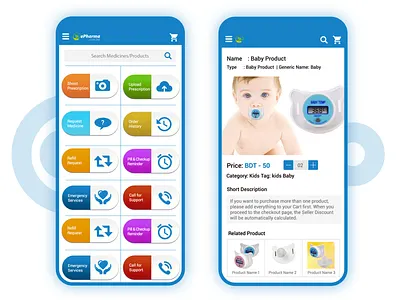 Pharmaceutical eCommerce Apps UI Design apps ui design pharmaceutical ecommerce user experience designer user experience ux user interface design