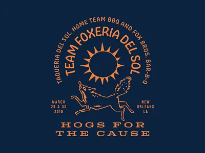 Team Foxeria Del Sol barbecue bbq fox foxes illustration sol sun tshirt tshirt art tshirt graphics