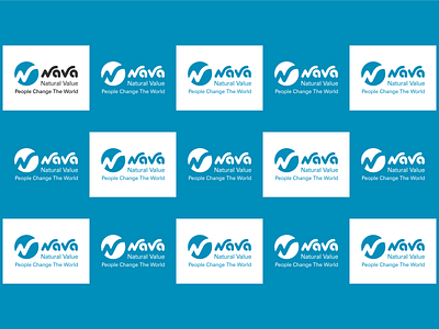 Natural Value. logo typography