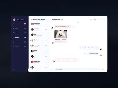 Universal Messenger chat chat app messages messenger sharing social network ui
