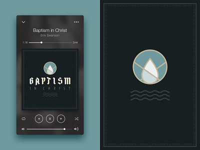 Baptism audio baptism branding central coast church cover art drop mosaic slo ui water wave