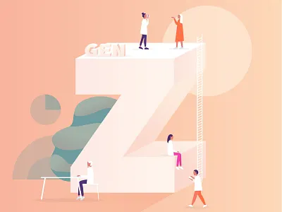 Gen Z brand clean design digital painting illustration illustrator photoshop vector wacom wacom intuos