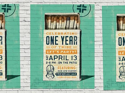 Tribe Turns ONE! anniversary beer matches one party restaurant tribe