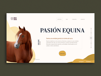 Ekidos | Landing page animals brown design earth tone header landing page typogaphy ui user inteface ux web design