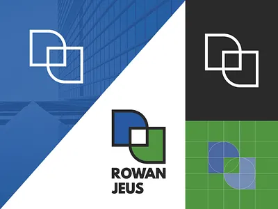 Rowan Jeus Monogram branding creation design graphic design illustrator logo mark monogram photoshop vector