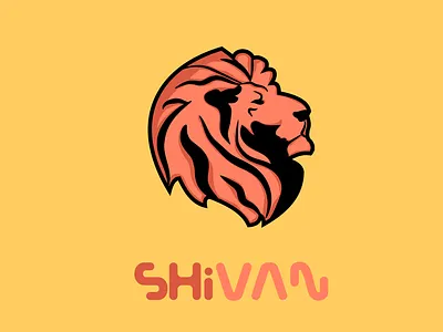 Lion branding design flat illustration illustration art invitaion vector vectorart