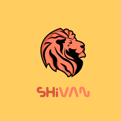 Lion branding design flat illustration illustration art invitaion vector vectorart