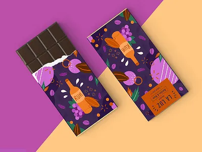 LA LUZ packagedesign ——raisins&rum02 art illustration packagedesign raisins rum