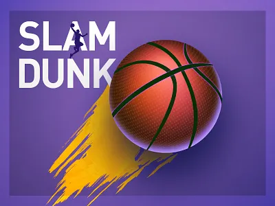 Slam Dunk baseball baseket ball illustrator pink purple