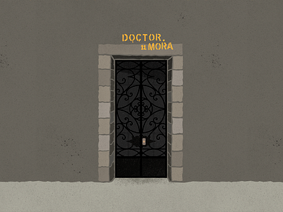 Doctor Mora 11 - #PortalesIlustrados door doors illustration ilustracion ilustraciones ilustración ironwork pattern patterns portales portalesilsutrados portals puerta puertas