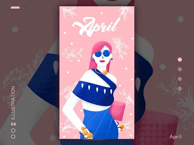 It girl～～ design fashion illustration